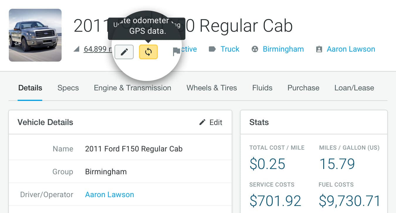 Primary and Secondary Odometer Updates