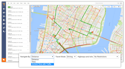 Route4me predictive traffic route optimization