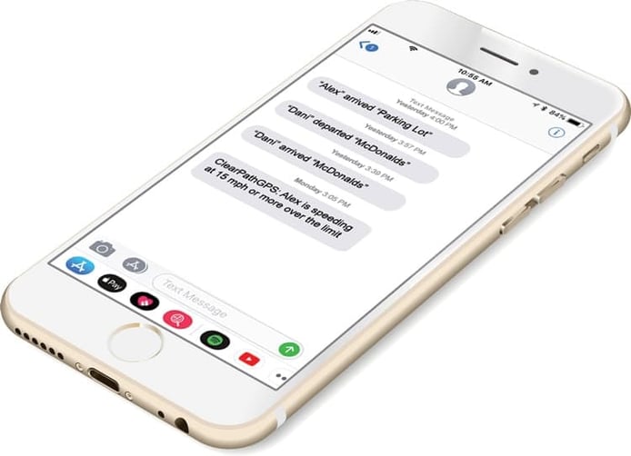 Speeding text alerts reduce fuel expense