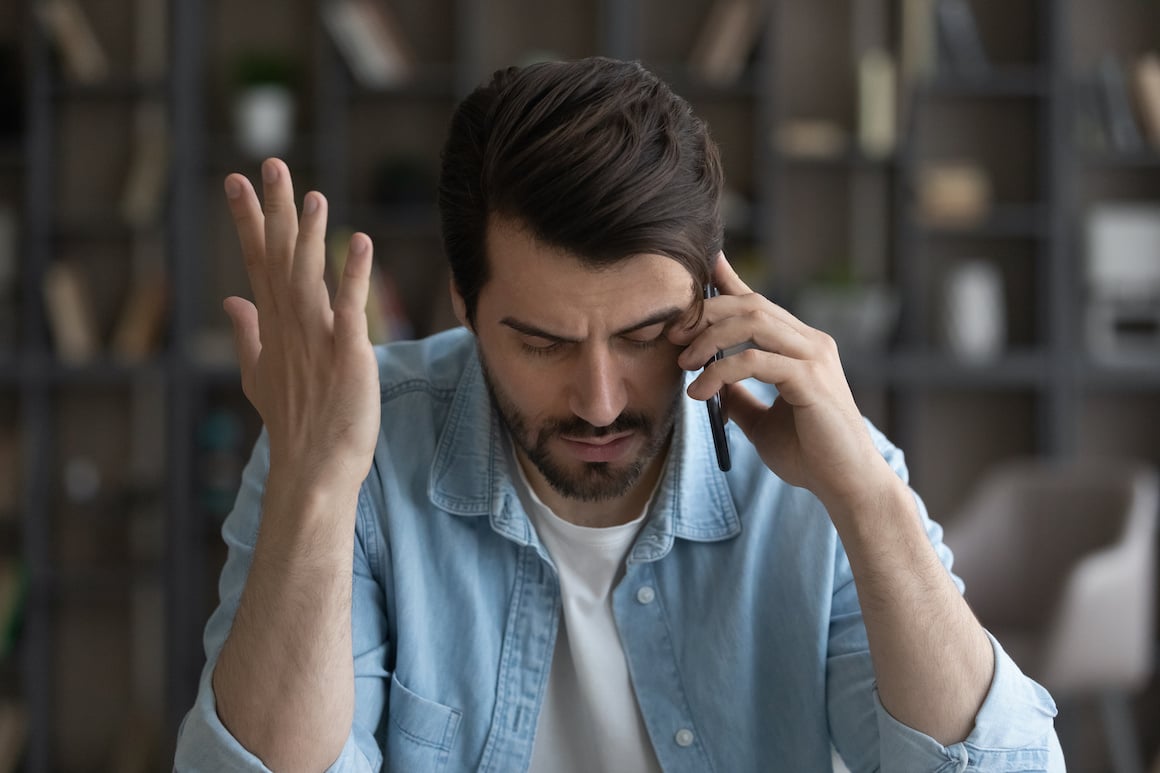 Frustrated HVAC business owner trying to track down his techs