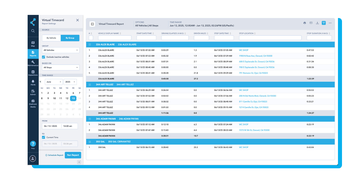 Reports-Virtual-Timecard