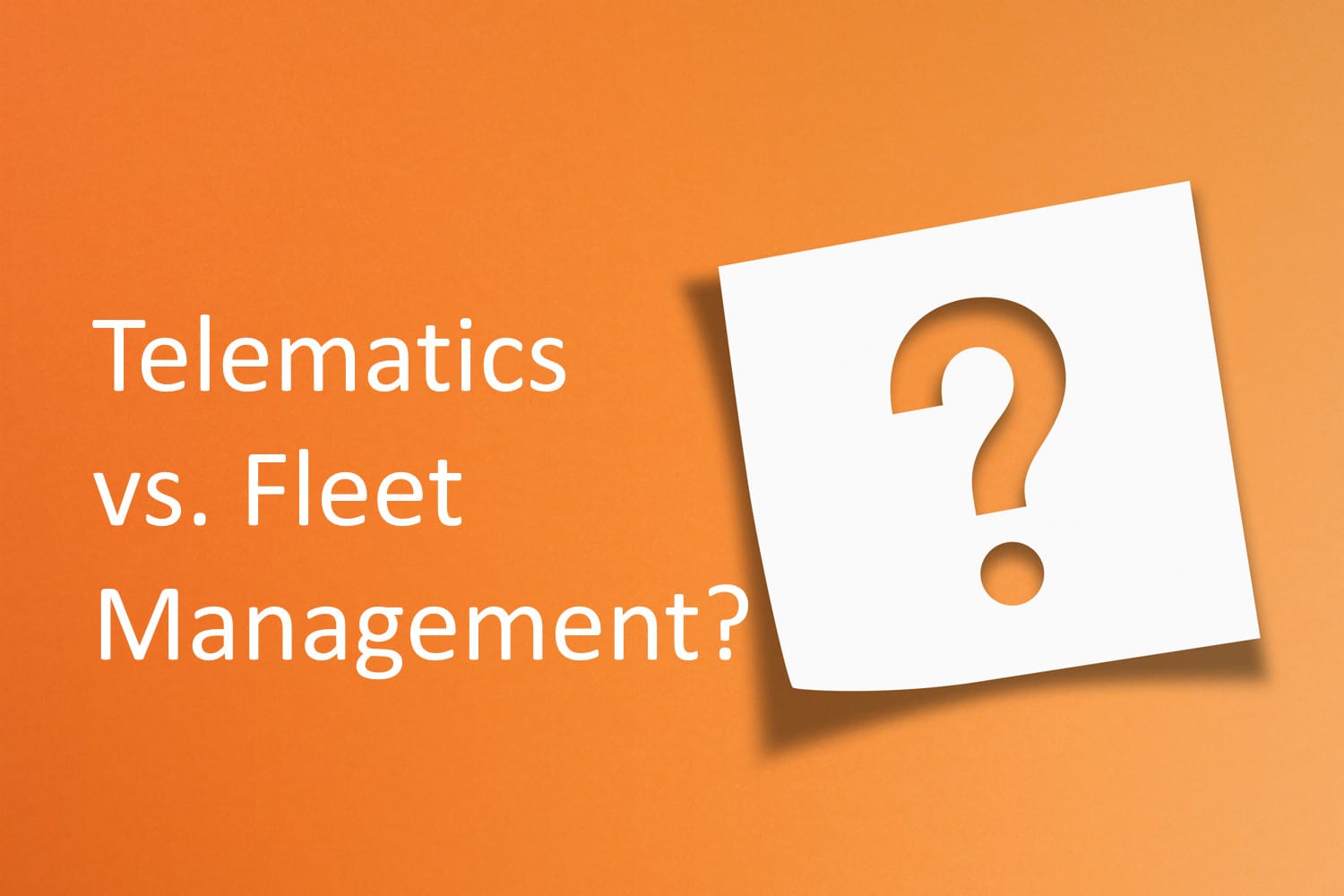 How is Fleet Management Different from Telematics